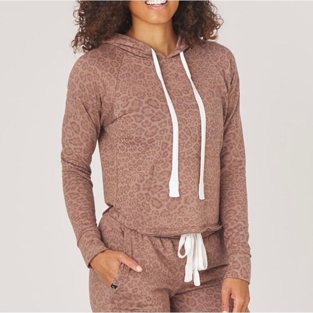 Glyder Rocky‎ super soft Hoodie and Joggers in Cocoa Leopard